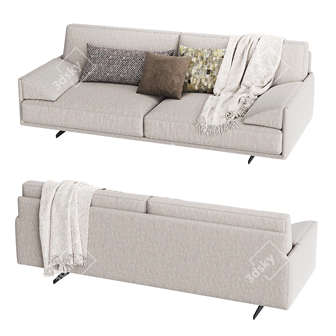 Cozy LOFT Sofa 3D model image 4