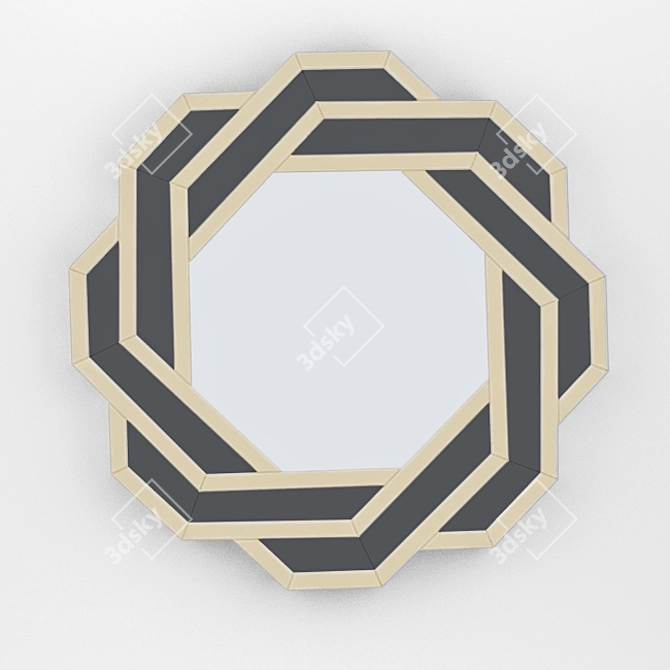 Elegant Gold-Edged Eichholtz Mirror 3D model image 7