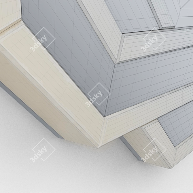 Elegant Gold-Edged Eichholtz Mirror 3D model image 8