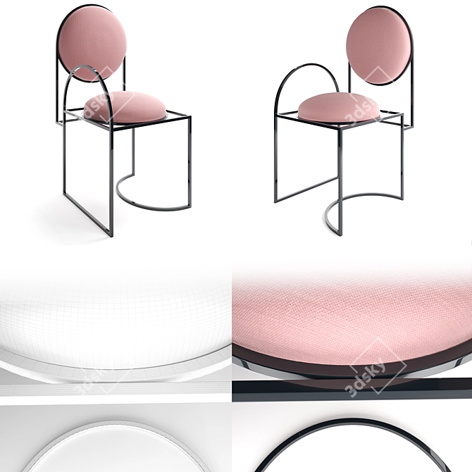 Bohinc Studio Orbit Chair: Sleek, Stylish, and Stellar 3D model image 3