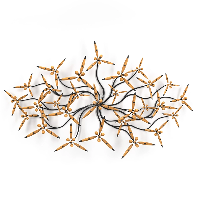 Elegant Wall Art Decoration 3D model image 1