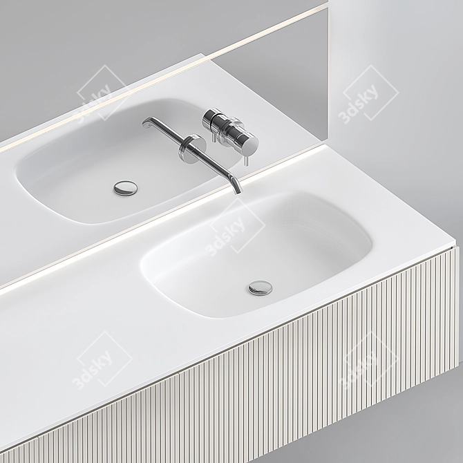  Sleek and Stylish Binario 12 Vanity 3D model image 3