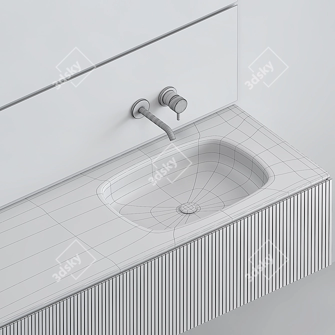  Sleek and Stylish Binario 12 Vanity 3D model image 5