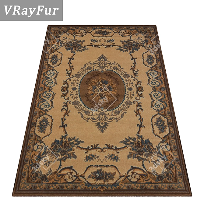 Versatile High-Quality Carpets Set 3D model image 3