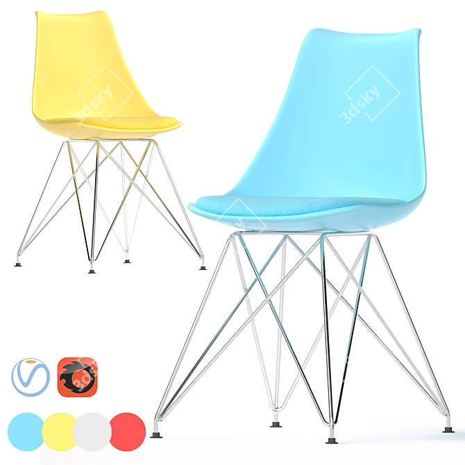 Modern Comfort Chair 3D model image 1