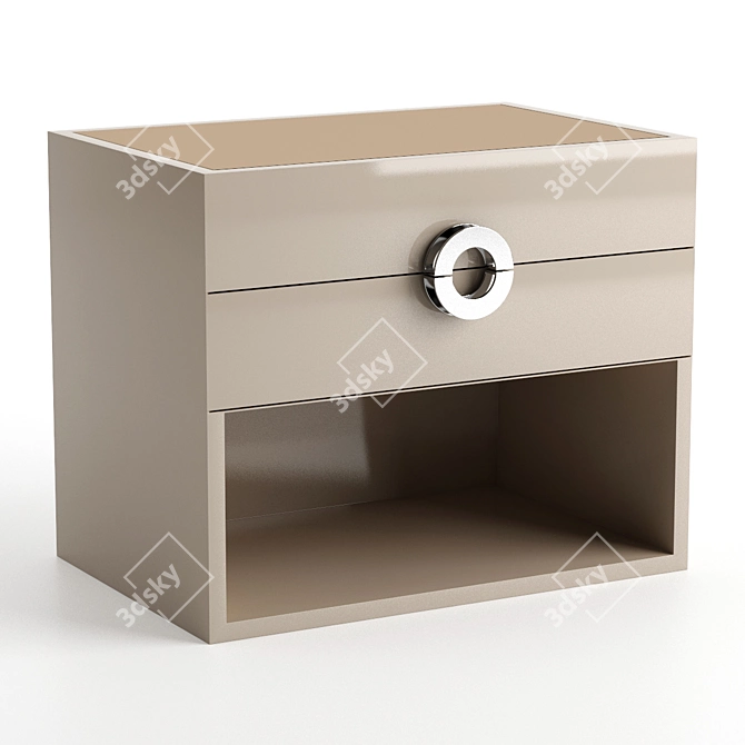 Sleek Soho Bedside Table - FFU020001AAA 3D model image 3