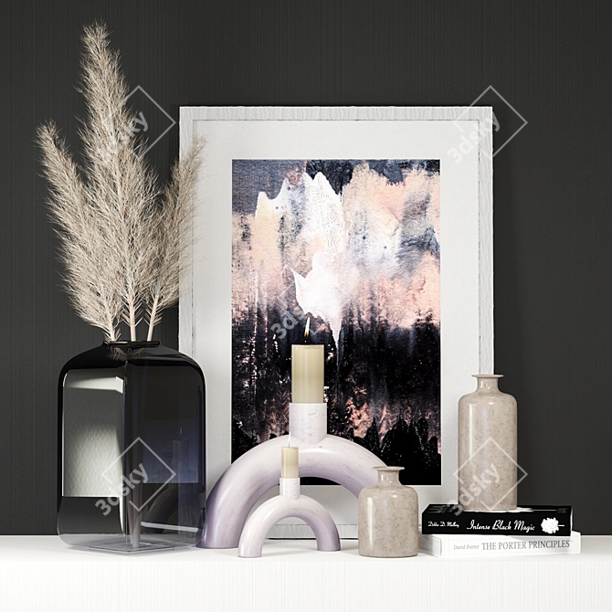 Elegant Decor Set: Dimensional Bliss 3D model image 1