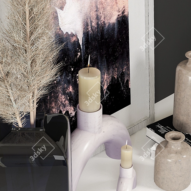 Elegant Decor Set: Dimensional Bliss 3D model image 4