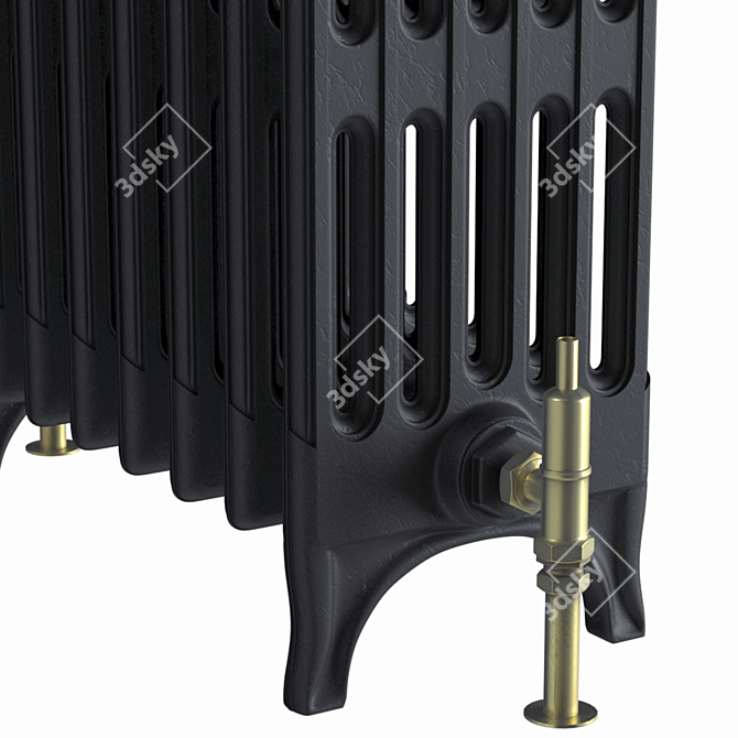 Carron Victorian 6 Heating Radiator 3D model image 2