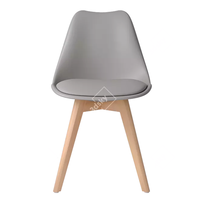 iModern Scandinavian Ulric Chair 3D model image 3