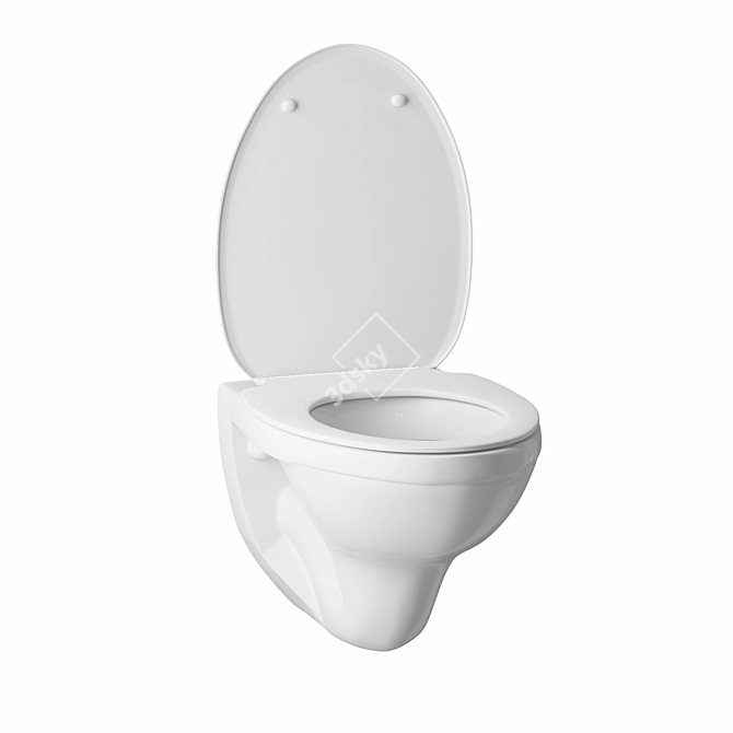 Kolo Idol M1310000U - Minimalist Oval Wall Hung Toilet 3D model image 3