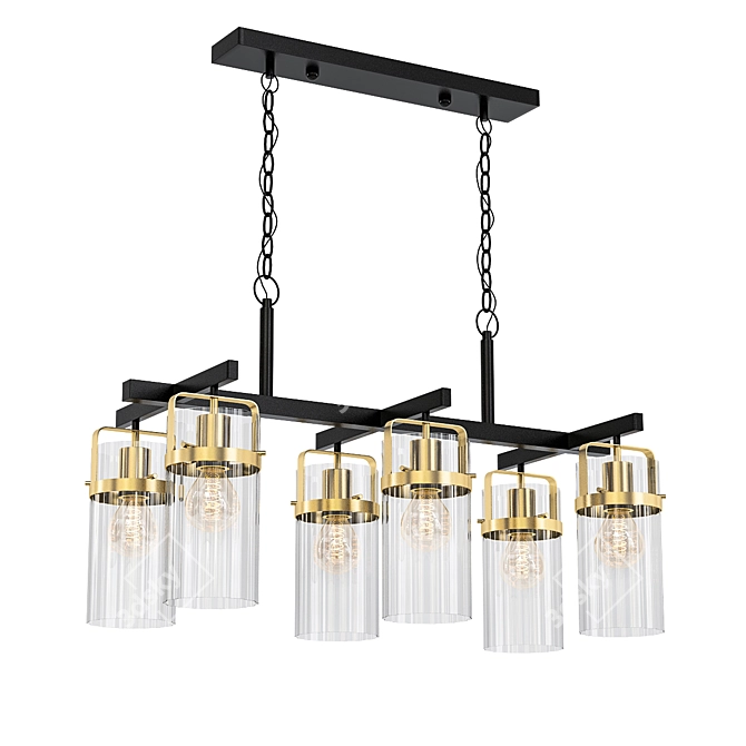 Odeon Kovis 4653 Pendant Light 3D model image 1