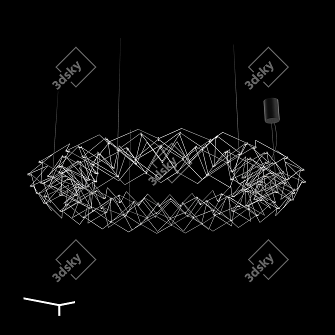 Minimalist Tor Pendant Lamp 3D model image 1