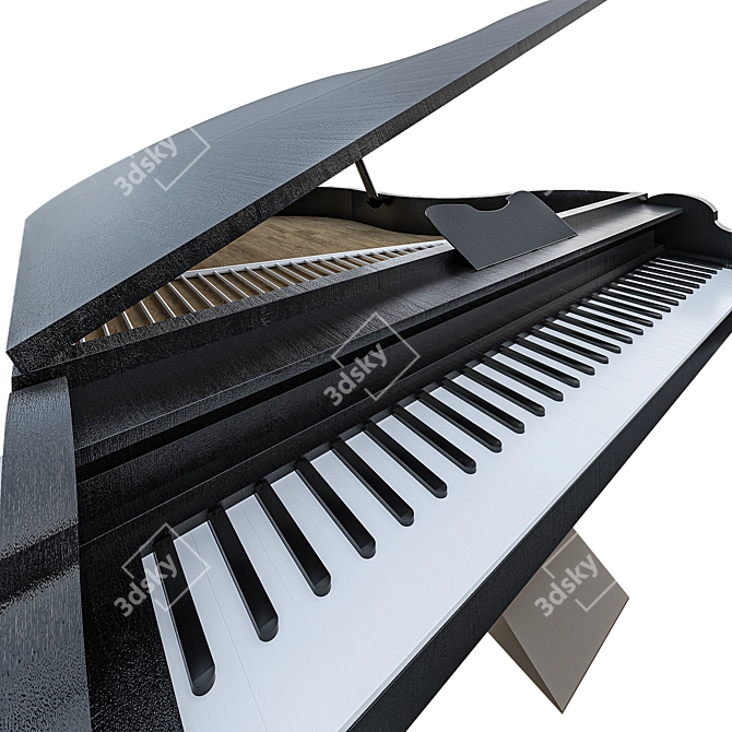 Elegant Melody Piano-01 3D model image 2