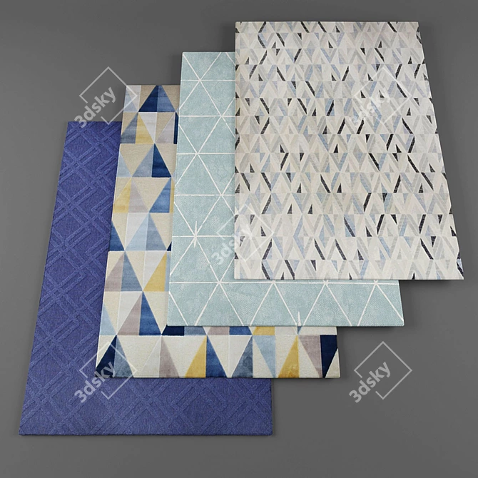 Elegant Collection: De Dimora Rugs! 3D model image 1
