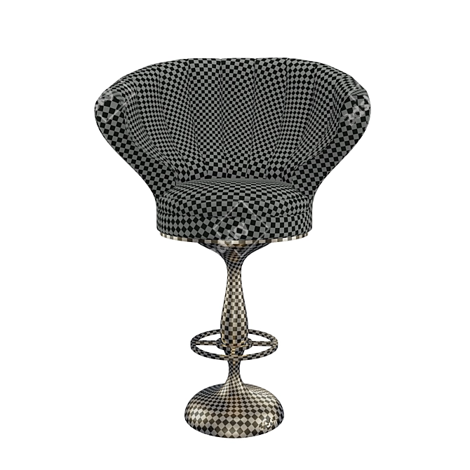 Sleek TurboDoop Stool 3D model image 9