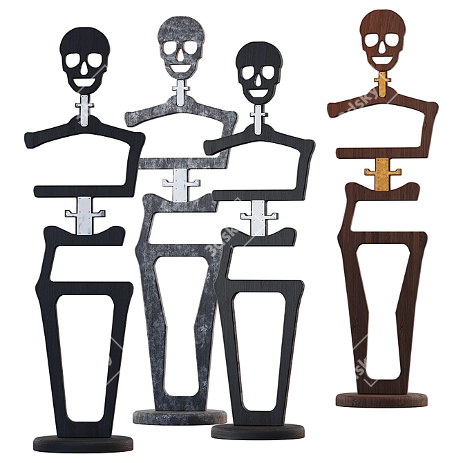 Skeletal Floor Stand | 3 Color Options 3D model image 1