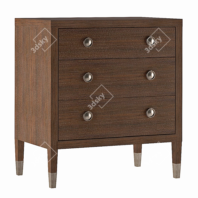 Elegant Clarendon Nightstand | Bernhardt 3D model image 4