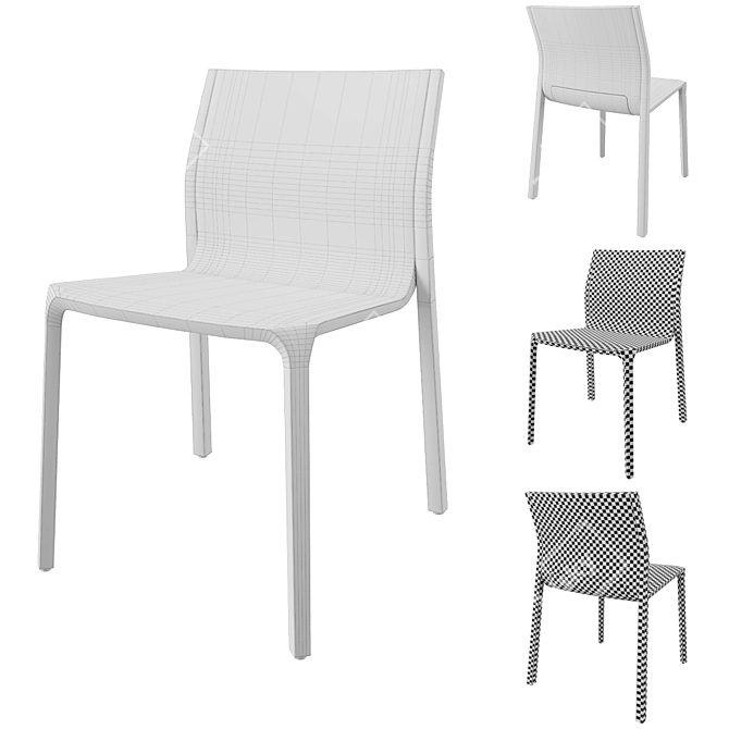 Modern Ondarreta Silu Chair 3D model image 3