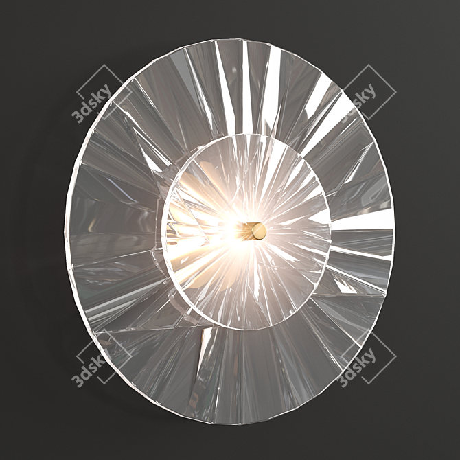 Elegant 20cm SARA S Wall Sconce 3D model image 1