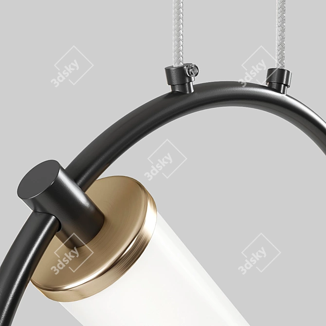 Minimalistic LED Pendant Light 3D model image 3