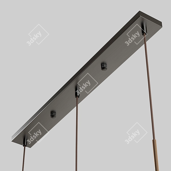 Luxurious Vilmo Trio E Pendant Lamp 3D model image 4