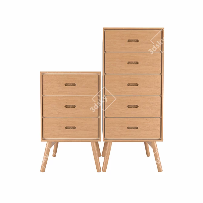 Versatile Drawer with Vray Rendering 3D model image 1