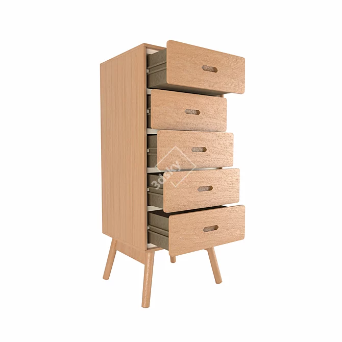 Versatile Drawer with Vray Rendering 3D model image 3