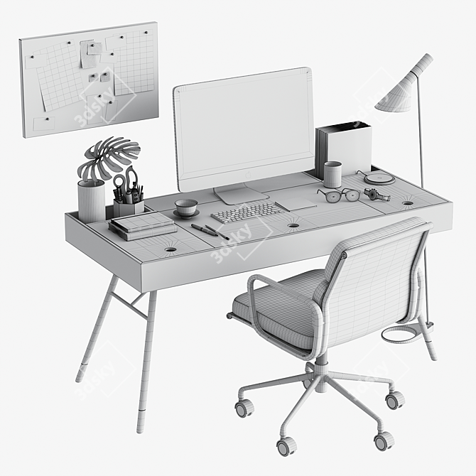 Ultimate Workstation Set 3D model image 6