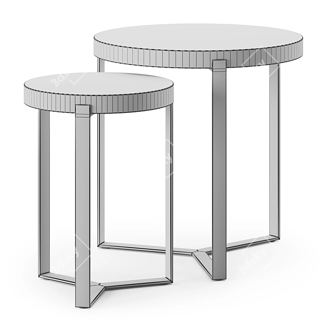 Caracole Naturalist End Table 3D model image 3