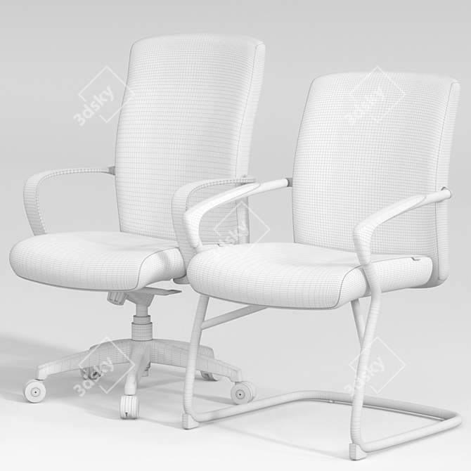 Fursys CH2200: Versatile Office Chair! 3D model image 5
