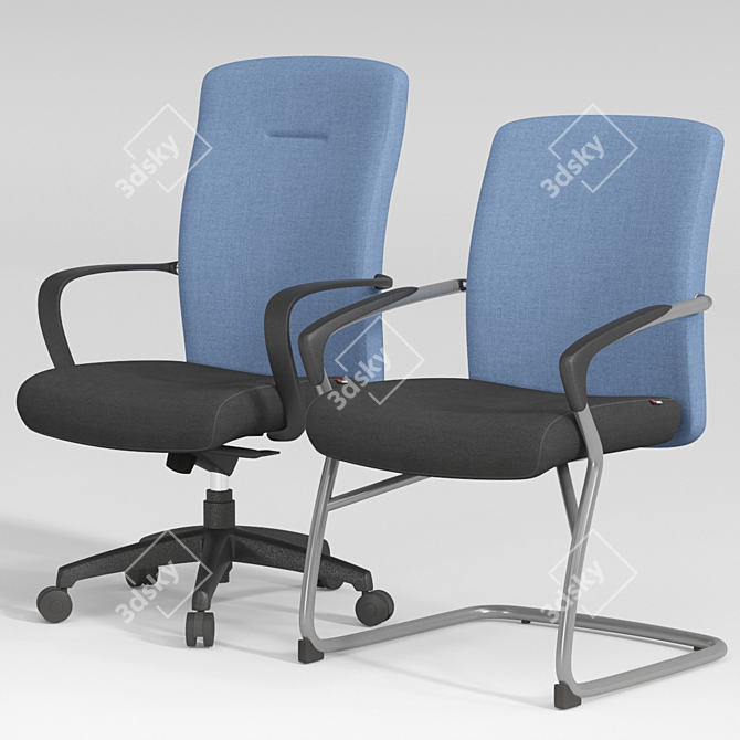 Fursys CH2200: Versatile Office Chair! 3D model image 7