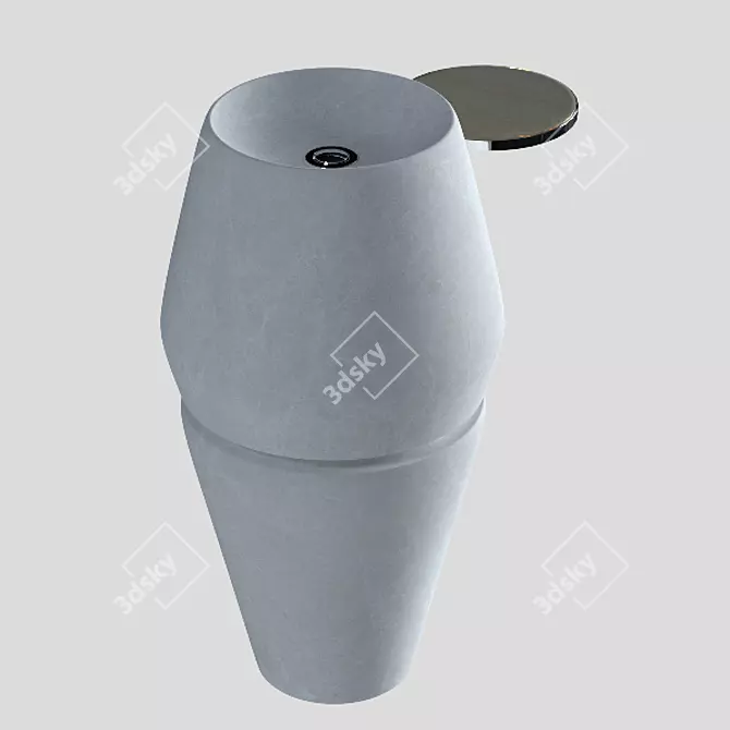 Eternal Stone Freestanding Washbasin 3D model image 1