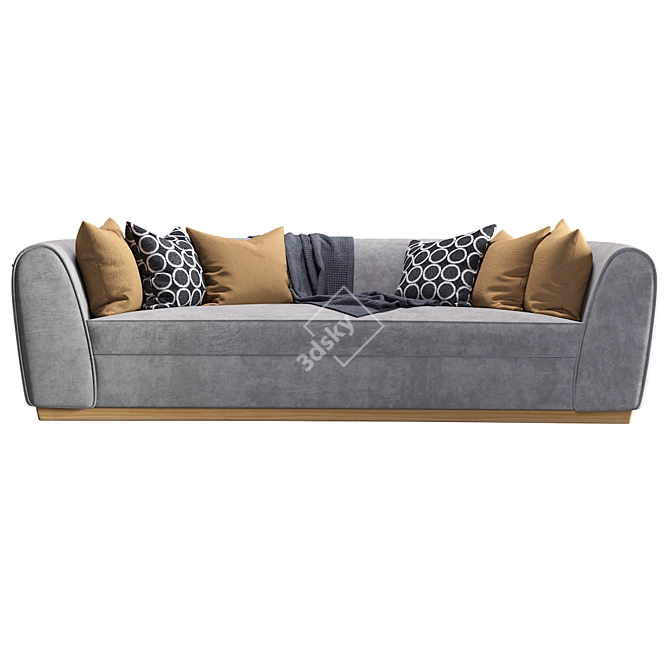 Laredo Compact Sofa: Stylish and Versatile 3D model image 2