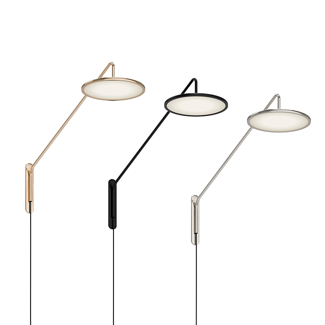 Elegant Bristol Dot Sconce 3D model image 4