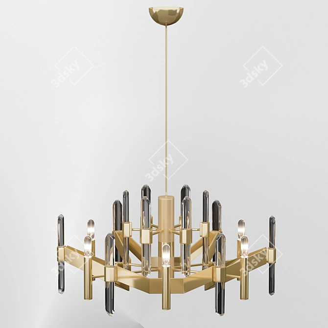 Modern Sciolari Chandelier 3D model image 1