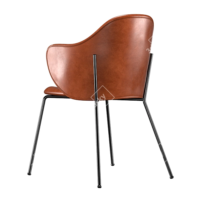 Scandinavian Modern Lassen Chair 3D model image 2