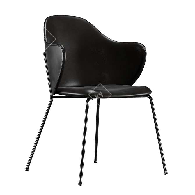 Scandinavian Modern Lassen Chair 3D model image 4