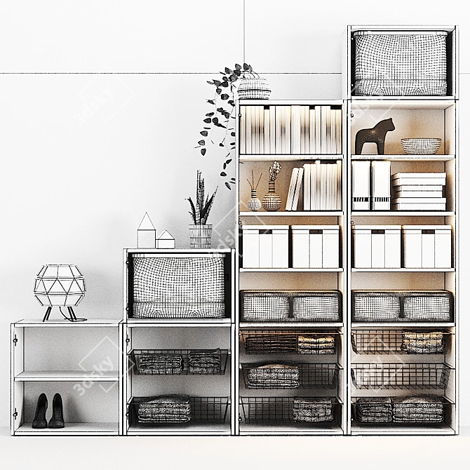 OPHUS Combined Storage Cabinet | IKEA 3D model image 5