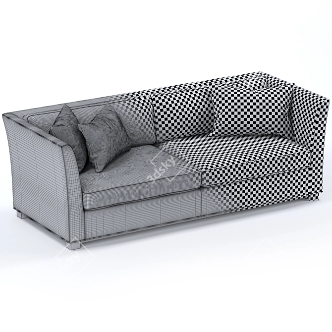 Sleek Cordian 3-4 Seater Sofa 3D model image 5