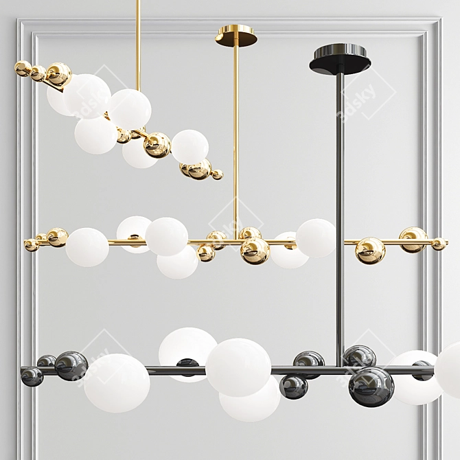 Ultimate Radiance: Lightingest Chandelier 3D model image 1