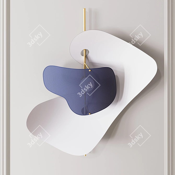 Sleek Wall Mounted Light Fixture 3D model image 3