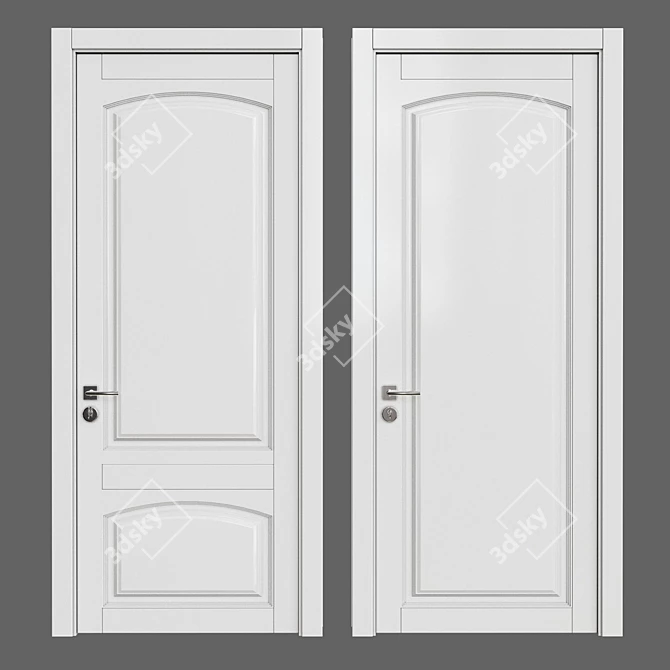 Sleek Sliding Door Solution 3D model image 1