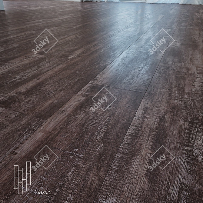 Lakeland Oak Flooring: Premium Monastery Oak 3D model image 1