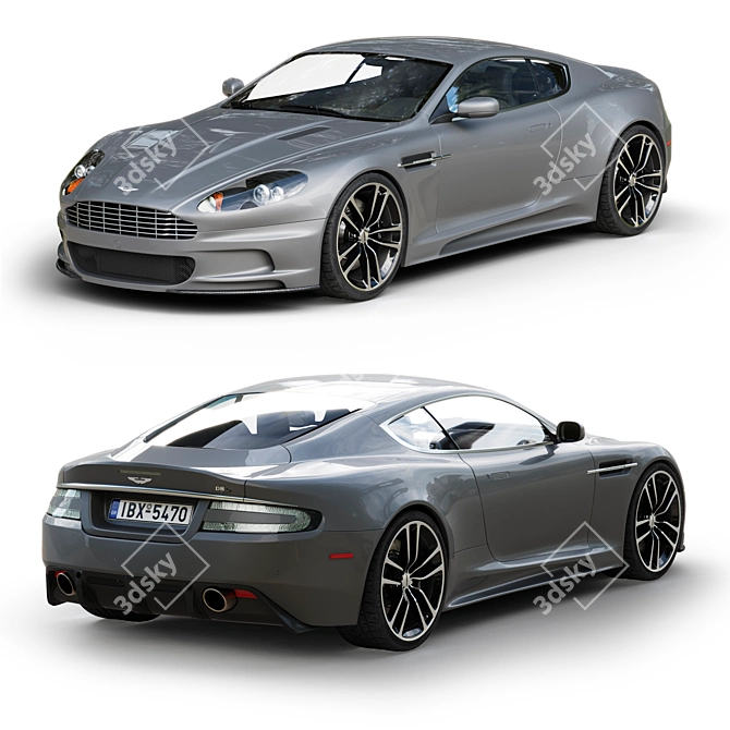 Luxurious Aston Martin DBS I 3D model image 1