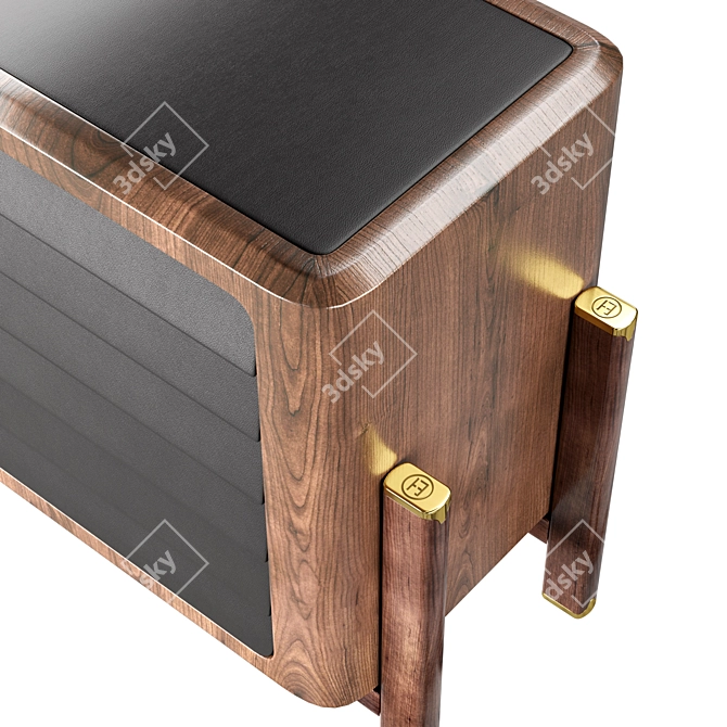 Modern Wood Brando Sideboard 3D model image 2