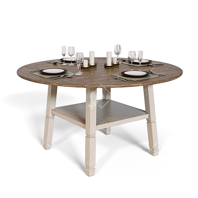 Bolanburg Counter Height Dining Table 3D model image 1