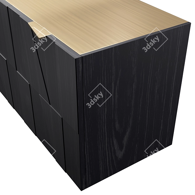 Sleek Contemporary Bamax Sideboard 3D model image 4