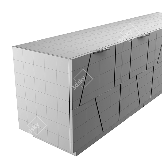 Sleek Contemporary Bamax Sideboard 3D model image 5