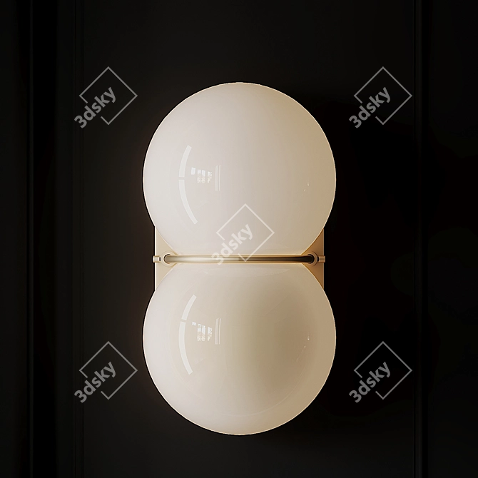 Elegant Twin 1.0 Wall Sconce by SKLO 3D model image 4